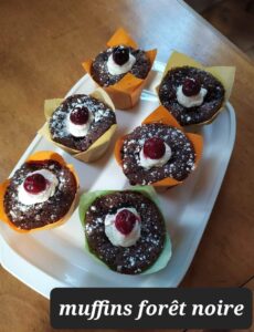 Muffins forêt noire