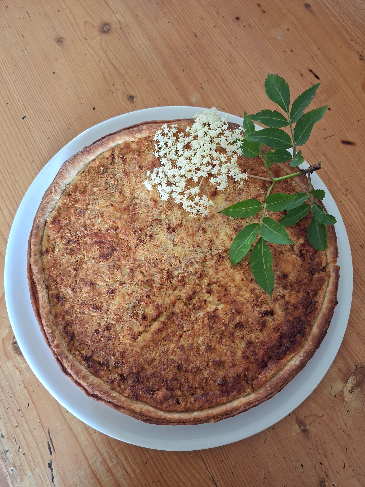 Tarte aux fleurs de sureau